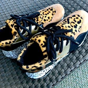 Steve Madden hair on sneakers